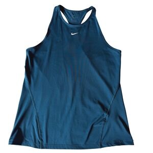 Nike Tank Top Dri-FIT Racerback Athletic Training Gym Shirt Teal Women L